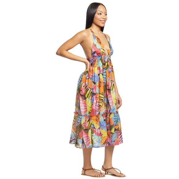 Polo Ralph Lauren Batik Floral Swim Cover-Up Dress - Picture 2 of 6